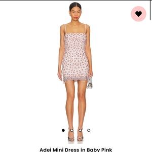 MAJORELLE Baby Pink Mini Dress